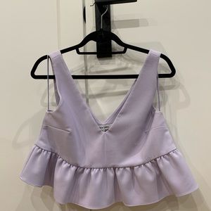 Elizabeth & James lilac cropped tank top